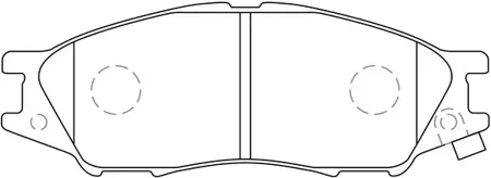 SB NAGAMOCHI BP22435 Колодки торм.передние Nissan Almera 1.5i-2.2D 00> Micra 1.5D 98