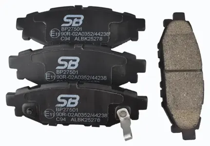 SB NAGAMOCHI BP27501 Колодки торм.задние с антискр. пл. Subaru Legacy IV 2.0i2.5 I Outback 2.5i 03>