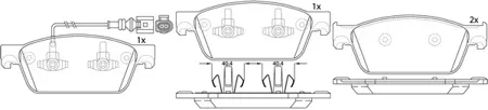 SB NAGAMOCHI BP33001W Колодки дисковые VW Transporter 2012 -