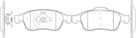 SB NAGAMOCHI BP43551 Колодки торм.