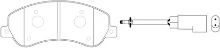 SB NAGAMOCHI BP51444W Колодки торм.передние Ford Transit 2.2TDCi2.4TDCi 06>
