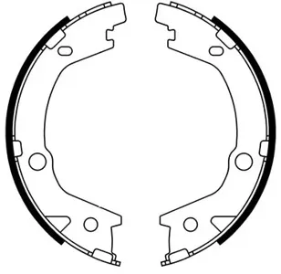 SB NAGAMOCHI BS11004 Колодки торм.барабанные (стояночного тормоза)