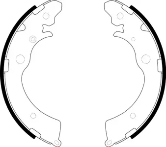 SB NAGAMOCHI BS28524 Колодки торм.барабанные Honda Accord 2.0 16V 90-93