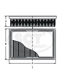 SCT SB2381 Воздушный фильтр Skoda Octavia III Rapid Yeti VW Golf VII Polo Caddy IV 1.6 14-