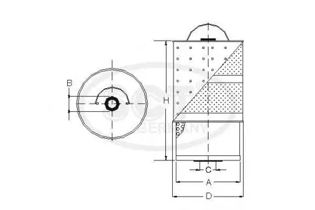 SCT SF502 Фильтр масляный SSANG Actyon I 2.0D 05- Actyon Sport s III 2.0D 05-12- Rexton 2.32.9 01-MB W124 2