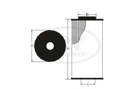 SCT SH4039P Фильтр масляный H=80 мм 0415131060 RAV 4 III RAV 4 IV 2.2D 12-18 Avensis 2.0D,2.2D 08-18