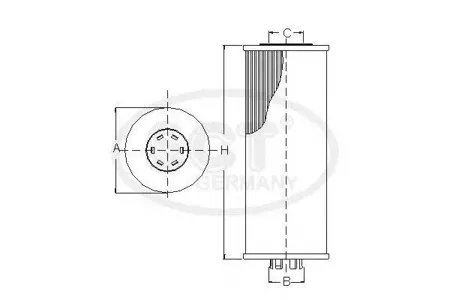 SCT SH4044P Фильтр масляный Chevrolet Aveo (T250, T255) (1.4) (101 Л.С.) Aveo (T300), Cruze (J300, J305) (1.6, 1.