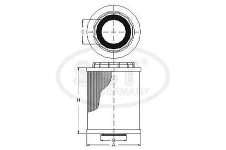 SCT SH427P Фильтр масляный Audi A6 A8 Q7 VW G3 T5 Passat Sharan Touareg 2.3-4.2