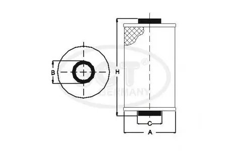 SCT SH4793P Фильтр масляный Citroen Ford Mazda Peugeot Suzuki Volvo 1.6Di