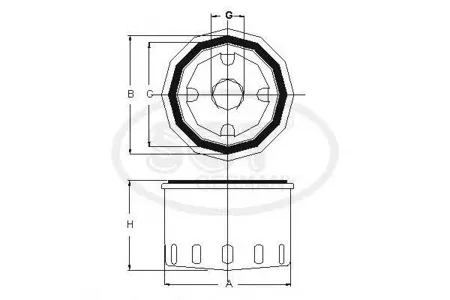 SCT SM121 Фильтр масляный HYU Solaris Accent Tucson 04-15 Kia Sportage 04-RIO IIIII Ceed - Mazda 36 06-