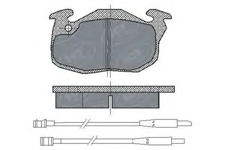 SCT SP107 Колодки торм.задние Citroen SAXO 96-03 Peugeot 306405 Renault