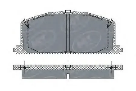 SCT SP118 Колодки торм.задние Toyota Corolla (E11)(E10) 92-02 Camry (V1
