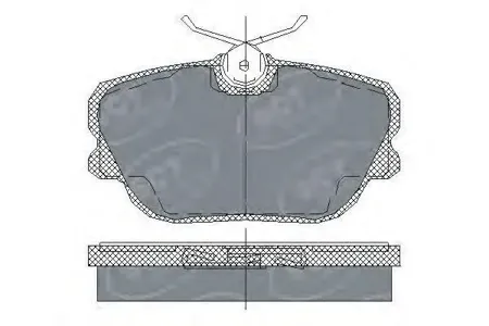 SCT SP124 Колодки торм.задние Mercedes 190 (W201) 82-93