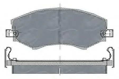 SCT SP151 колод. торм.задн. HYUNDAI ELANTRA(XD) 00-06,MATRIX 01-10,SON