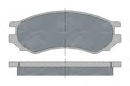 SCT SP156 Колодки торм.задние Nissan Primera P10 90-96
