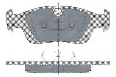 SCT SP164 Колодки торм.задние BMW 3 (E36) 93-98(E46) 00-05Z3Z4