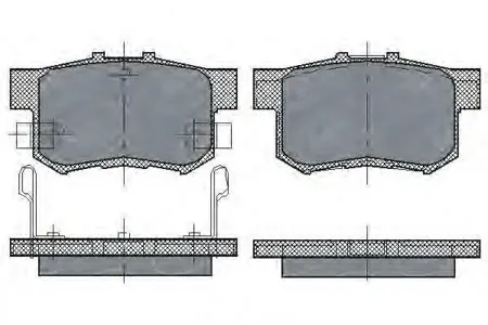 SCT SP168 Колодки торм.передние SUZ SX4 06-SWIFT 05- Honda Accord 03-CI