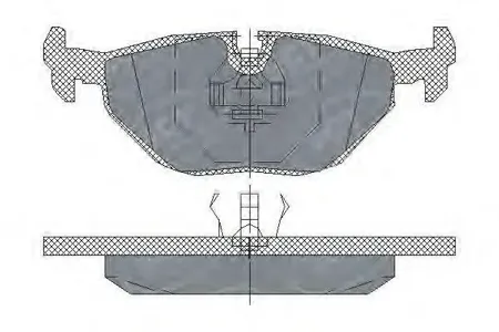 SCT SP198 Колодки торм.передние BMW 3 (E36)(E46) 90-05