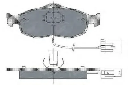 SCT SP204 Колодки торм.задние Ford Mondeo III 93-00SCORPIO 86-94