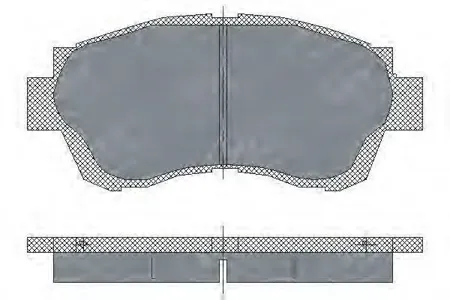 SCT SP209 Колодки торм.задние Toyota Camry 91-01 Altezza 99-05BREVISCE