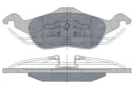 SCT SP237 Колодки торм.задние Ford Focus 98-05