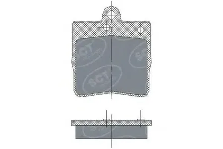 SCT SP247 Колодки торм.передние MB W202W203W209W210R171 Chrysler CROS