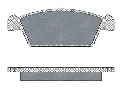 SCT SP264 Колодки торм.задние Daewoo TICO 0.8 95-00