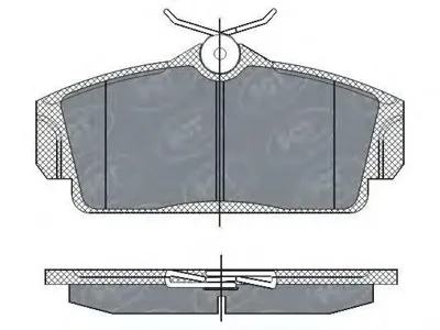 SCT SP269 Колодки торм.задние Nissan Almera II (N16) 00- Primera (P11) 96-02
