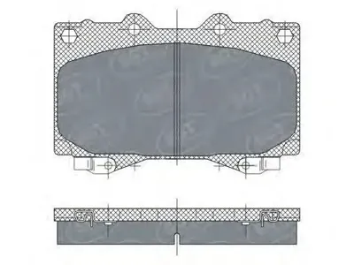 SCT SP270 Колодки торм.задние Toyota Land Cruiser 100 98- Lexus LX 470 98-08