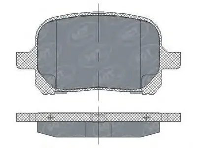 SCT SP274 Колодки торм.задние TOY Camry 96-01HAперед.IER 98-03 Previa 00-06 Lexus RX 98-03