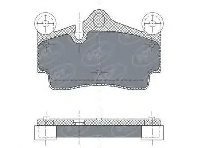 SCT SP276 Колодки торм.передние VW Touareg Porsche Cayenne 02-10 Audi Q7 06-11-