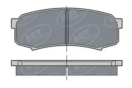 SCT SP279 Колодки торм. Toyota Land Cruiser Prado IIIII задн. (компл. 4шт.)