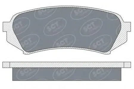 SCT SP307 Колодки торм.передние Toyota Land Cruiser 100 Lexus LX470 98-07