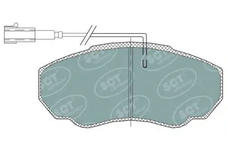 SCT SP318 Колодки торм.задние Citroen Jumper Fiat Ducato Peugeot Boxer 94-02-04-
