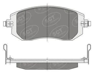 SCT SP340 Колодки торм.задние Subaru Forester 01-08-10- Impreza 01-08- Legacy 98-09- Outback 03-09