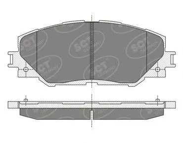 SCT SP342 Колодки торм.задние Toyota RAV 4 IIIIV 06-08-12-