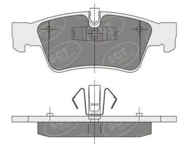 SCT SP353 Колодки торм.передние Mercedes GL-CLASS(X164) 06-M-CLASS(W164) 05-R-CLASS(W251V251) 05-