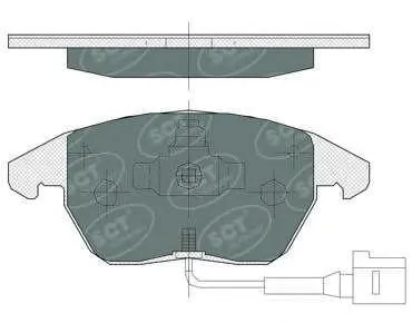 SCT SP367 Колодки торм.задние Skoda Rapid Octavia 04-13 Fabia 10-VW Polo Седан 10- Jetta IV 10-14-