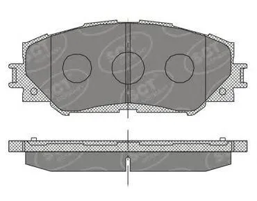 SCT SP377 Колодки торм.задние Toyota AURIS 1.4-1.6 07-09- Corolla (E15)(E17E18) 07-13-RAV 4 III 06-08-