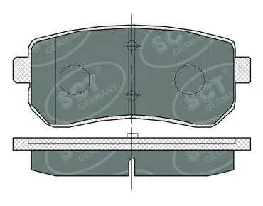 SCT SP380 Колодки торм.передние Hyundai Creta 2.01.6 Ceed 07-11-ix35 10- Sportage 08-