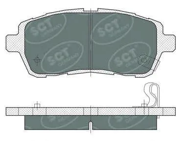 SCT SP384 Колодки торм.задние Suzuki SWIFT 10- Ford Fiesta 08- Mazda 2 07-11-