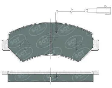 SCT SP387 Колодки торм.задние Citroen Jumper Fiat Ducato Peugeot Boxer 06-11-