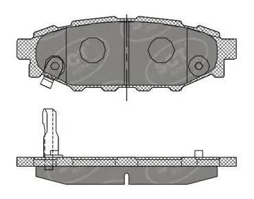SCT SP395 Колодки торм.передние Subaru XV 12- Outback Forester Impreza 09- Legacy IVV 03-09-