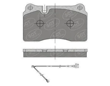 SCT SP396 Колодки торм.задние VW Touareg 02-10-11-14-