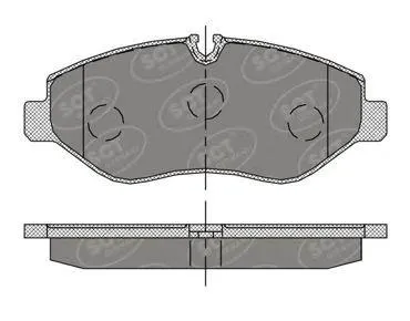 SCT SP407 Колодки торм.задние Mercedes Sprinter 00-03-11- Vito 03-10- VW Crafter 06-11-13-