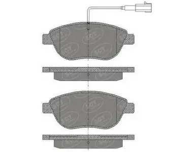 SCT SP423 Колодки торм.задние Fiat 500 08-11-PUNTO 12-DOBLO 10-