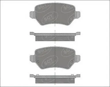 SCT SP494 Колодки торм.передние Kia VENGA 10- Opel Astra GH Zafira AB 05-08- Meriva AB 03-10-