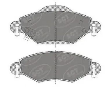 SCT SP499 Колодки торм.задние Toyota YARIS 1.0-1.4 99-05