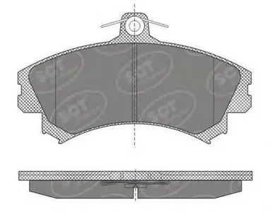 SCT SP602 Колодки торм.задние Mitsubishi Colt 04-12 Carisma 96-06 Smart Forfour 04-06