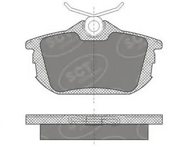 SCT SP608 Колодки торм.передние Mitsubishi Colt 04-12 Smart Forfour 04-06 Volvo S40V40 95-04